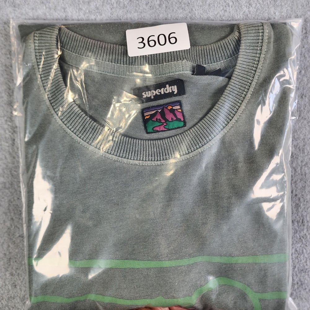 Vintage Superdry 90's Terrain T-Shirt Mens 2XL Green Original Graphics Shirt - Picture 12 of 12